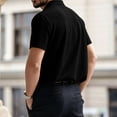 thumbnail image 5 of Dresfit Breeze Shirts Mens Short Sleeve Quick Dry Polo Shirts Summer 2026 Lapel Cooling Athletic Polo Shirt Breathable Mesh Elastic Waist Golf Shirts 7XL, 5 of 8