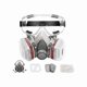 thumbnail image 1 of Reusable Half Face Respirator Mask with Goggles for Pollen Particles, Stain Resistant, Cement, 1 of 4