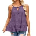 thumbnail image 2 of Camisole Tops for Women Lightweight Casual Spaghetti Strap Loose Fit Flowy Cami Tank Tops Summer Outfits, 2 of 5