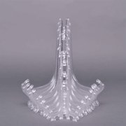Portable Easels Plate Holders Display Stand Stander Picture Frame Photo Tools Display Dish Rack Home Decor (Color : Clear 5 inch)