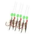 thumbnail image 3 of S SERENABLE 6 Pieces Fishing Rigs with String Hooks Fishing Hook Sinking Lure Glow Beads hook 25mmx11.5mm, 3 of 9