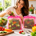 thumbnail image 5 of ITPCINC Reusable Silicone Food Storage Bags, Half Gallon 64 oz (1.9 L) Leakproof Freezer & Microwave Safe Reusable Bags, BPA-Free Stand-Up Silicone Bags, Pink, 2-Pack, 5 of 5