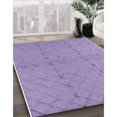 thumbnail image 2 of Ahgly Company Indoor Rectangle Mid-Century Modern Purple Purple Oriental Area Rugs, 5' x 7', 2 of 6