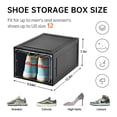 thumbnail image 2 of Caja organizadora para zapatos INSTY, paquete de 12, transparente con puerta magnética, 2 of 7