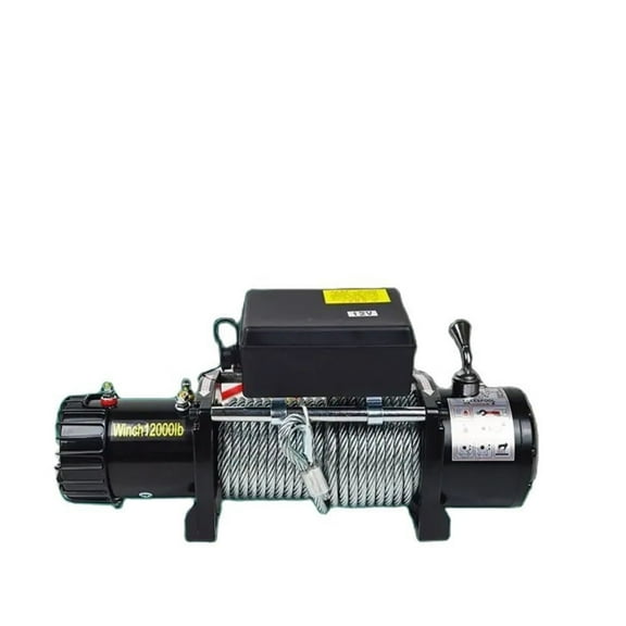 3000 Lbs 12V 24V Winch Car Electric Winch Handle/wireless Wire Rope ATV Winches For Off-road Vehicle Self-rescue Electric Hoist ,Outstanding Load Capacity