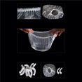 thumbnail image 5 of New 100Pcs Disposable Shower Cap Elastic Mesh Shape Waterproof Non-woven Bath Hat for Extension Clear Beauty Hair, 5 of 5