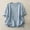 Blue, variant on Tsesme Linen T-shirt for Women Round Neck Short Sleeve Loose Tees Summer Casual Comfy Basic Tops