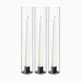 thumbnail image 2 of HofferRuffer Hurricane Candle Holder, 3Pcs Metal Taper Candle Holders with 11.8 inch Tall Glass Windproof Cover for Wedding Home Decor Table Centerpiece Outdoor Party, 2 of 2
