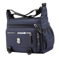 thumbnail image 4 of Bolso bandolera para hombre con correa ajustable, moderno y resistente al agua. Azul, 4 of 9