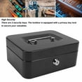 thumbnail image 3 of CAJA DE EFECTIVO CON CERRADURA DE LLAVA Y 2 LLAVES CAJAS DE EFECTIVO CAJA DE DINERO DE METAL EFECTIVO CON BANDEJA DE DINERO PARA EL HOGAR Y LA OFICINA, 3 of 7