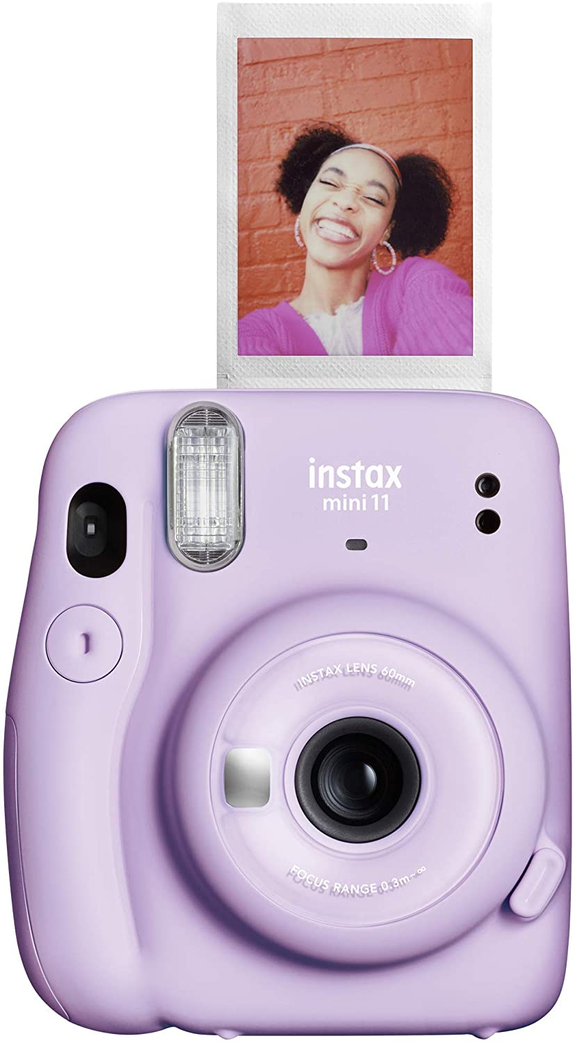 Fujifilm Instax Mini 11 Lilac Purple Camera with Fuji Instant Film Twin Pack (40 Pictures) + Purple Case, Album, Stickers, Color Lenses and More Accessories Bundle - image 4 of 7