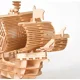 thumbnail image 3 of Rompecabezas de madera 3D para adultos, kit de modelo de barco pirata y decoración de habitación, juguetes educativos de escritorio DIY, 3 of 5