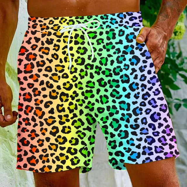 Puntoco Pantalones Cortos Con Estampado Hawaiano Para Hombre, Pantalones Cortos Con Bolsillo Y Cordón Xl, Pantalones Cortos Para Hombre