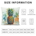 thumbnail image 5 of COMIO Abstract Watercolor Pineapple Throw Pillow Covers Decorative Square Cushion Case Modern Farmhouse Pillowcase for Couch Sofa Bed Car Living Room Home Decor, 5 of 5