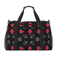 thumbnail image 1 of Disketp Card Suits Bolsa de Viaje Tipo Duffle, Bolso de Mano para Fin de Semana para Mujer, Bolsa de Gimnasio Ligera para Hombre, Esencial para Viajes, 1 of 7