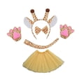 thumbnail image 1 of Disfraz de jirafa animal, accesorios de cosplay para festivales, disfraces, espectáculos escénicos Amarillo, 1 of 8
