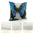 thumbnail image 4 of Nawypu Animal Throw Pillow Cover Azure Butterfly Biology Spring Animal Wildlife Decorative Square Pillow Case Pillowcase Home Decor for Sofa Bedroom, 4 of 5