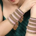 thumbnail image 5 of Indian Ethnic Partywear Handmade Bangles – Elegant Traditional Jewelry for Women | Ideal for Weddings, Festivals & Daily Wear | Handcrafted Metal Bangles for Sarees, Lehengas & Western Outfits, 5 of 7