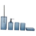 thumbnail image 2 of DOLITY 5 Pieces Bathroom Accessory Set Modern Gifts Easy to Clean Toothbrush Holder Dark Blue, 2 of 9