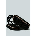 thumbnail image 4 of KENDALL Strings Platform Leather Sandal in Black, 4 of 4