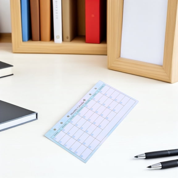 KAKOWELY A6 Organizer Refills Multi-Color Paper for Home Office Planning 14Sheets