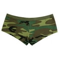 thumbnail image 1 of Rothco Woodland Camo Booty Shorts, Medium, 1 of 2