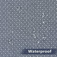 thumbnail image 4 of Yiwa Waterproof Kitchen Curtains Rod Pocket Waffle Weave Small Window Treatment for Bathroom, 30"x36", Blue, Set of 2, 4 of 7