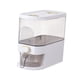 thumbnail image 4 of Dispensador de arroz, dispensador de alimentos, contenedor de almacenamiento de alimentos para cereales de arroz y harina de caramelo pequeño blanco, 4 of 9
