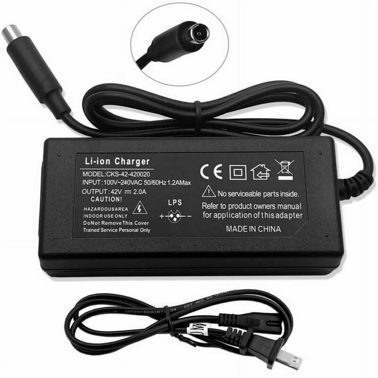 42V 2A Charger for Bird,Lime,Lime-S,Skip,Spin Xiaomi M365 Electric Scooter