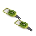 thumbnail image 1 of Oleegame 2PC Potato Fry Cutter Multifunctional Handheld Slicer With Food Handle And Adjustable Adjustable Fruit And Vegetable Slicer With Hand Guard Green, 1 of 7