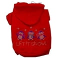 thumbnail image 1 of Let It Snow Penguins Rhinestone Hoodie Red M (12), 1 of 1