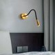 thumbnail image 3 of Lámpara de pared de cuello de cisne, aluminio 200 lm luz de lectura de pared de salida de 200 lm para hotel, 3 of 7