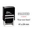 thumbnail image 1 of Self Inking Shiny Date Stamp With Scanned Your Text Here Text Ofiice Stationery Rubber Stamp S-826D, 1 of 1