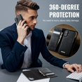 thumbnail image 6 of ShieldFlex for iPhone 16 Case Detachable Wallet Case with Card Holder, 2 in 1 PU Leather Flip Folio with RFID Blocking Stand Shockproof Phone Cover,Black, 6 of 7
