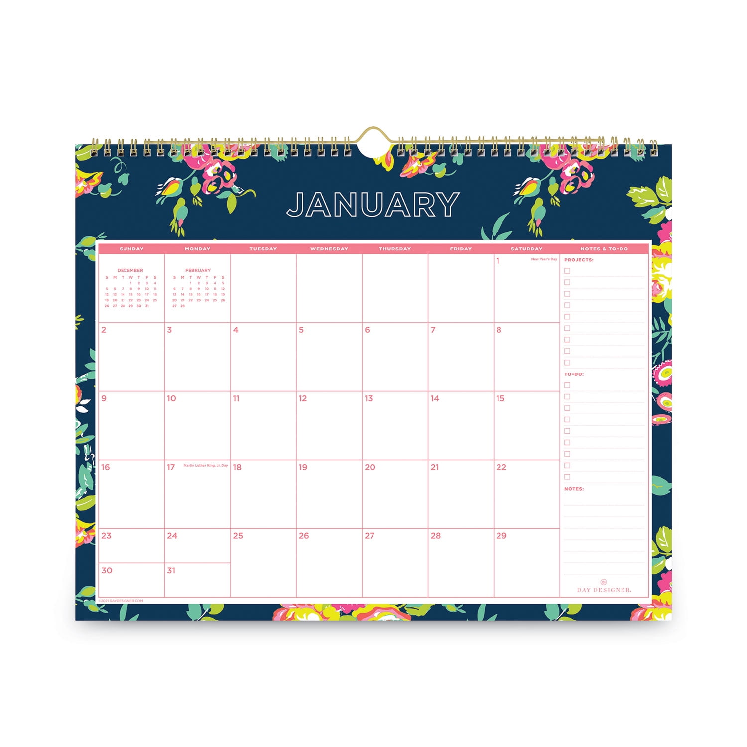 23 Blue Sky Day Designer Peyton Navy 12 X 15 Monthly Wall Calendar 23 Walmart Com