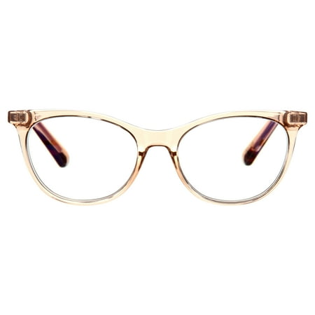 Women's Health Reading Glasses Focus Blue Light Blocking by DIFF Eyewear Vintage Crystal +2.5