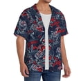 thumbnail image 2 of Gukieu Cool Red Off-Road Vehicle Print Men's Short-sleeved Shirts, Button-down Pocket Shirts, T-shirts, Beach Vacation Travel Summer Clothing-Small, 2 of 5