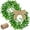 Nature, variant on Dalrosia 2PCS Boxwood Wreath Artificial Christmas Wreath Outdoor Wreath Green Leaves Wreath with 16 Feet Ribbons for Xmas Decor Front Door Wall Window Wedding
