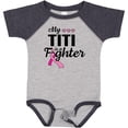 thumbnail image 3 of Inktastic Breast Cancer Awareness My Titi is a Fighter Boys or Girls Baby Bodysuit, 3 of 5