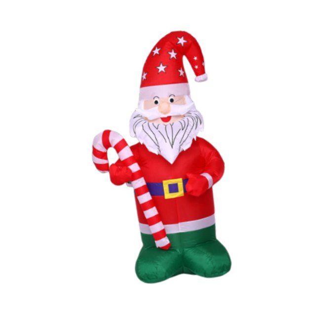 Adornos navideños inflables: Figura de Papá . Fácil de instalar. Decoración navideña clásica iluminada para interiores, patios y jardines.
