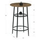 thumbnail image 4 of Muebles de Bar, Mesa de Bar en Color Madera de 60 cm, Diseño de 2 Niveles, 4 of 6