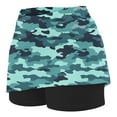 thumbnail image 5 of uublik Athletic Skirts Girls Mint Green Tennis Skirts Golf Skort Athletic Dance Running School Sport Skirts with Shorts Size 2T-12, 5 of 5