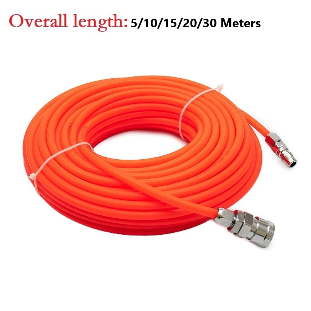 qiya 5-30Meters Pneumatic Straight Pipe Air Compressor Pump Hose 5*8mm Tube Connector