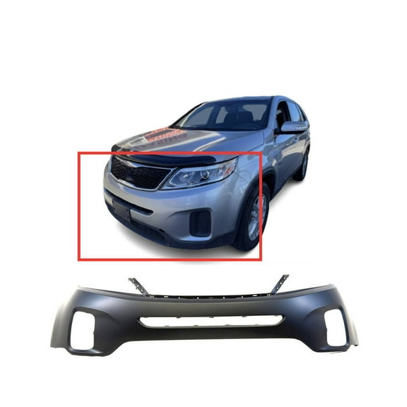 DCP Primed Front Upper Bumper Cover Fascia for 14-15 Kia Sorento EX LX Limited SX