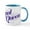 White/Blue Inside, variant on CafePress - Squat Queen Mug - 11 oz Ceramic Mug - Novelty Coffee Tea Cup