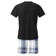thumbnail image 5 of Mens Slim Fit Manga Corta Botón Abajo Camisas Cuello Redondo Impresión Set Deportivo, Cintura Elástica Traje Casual, 5 of 6