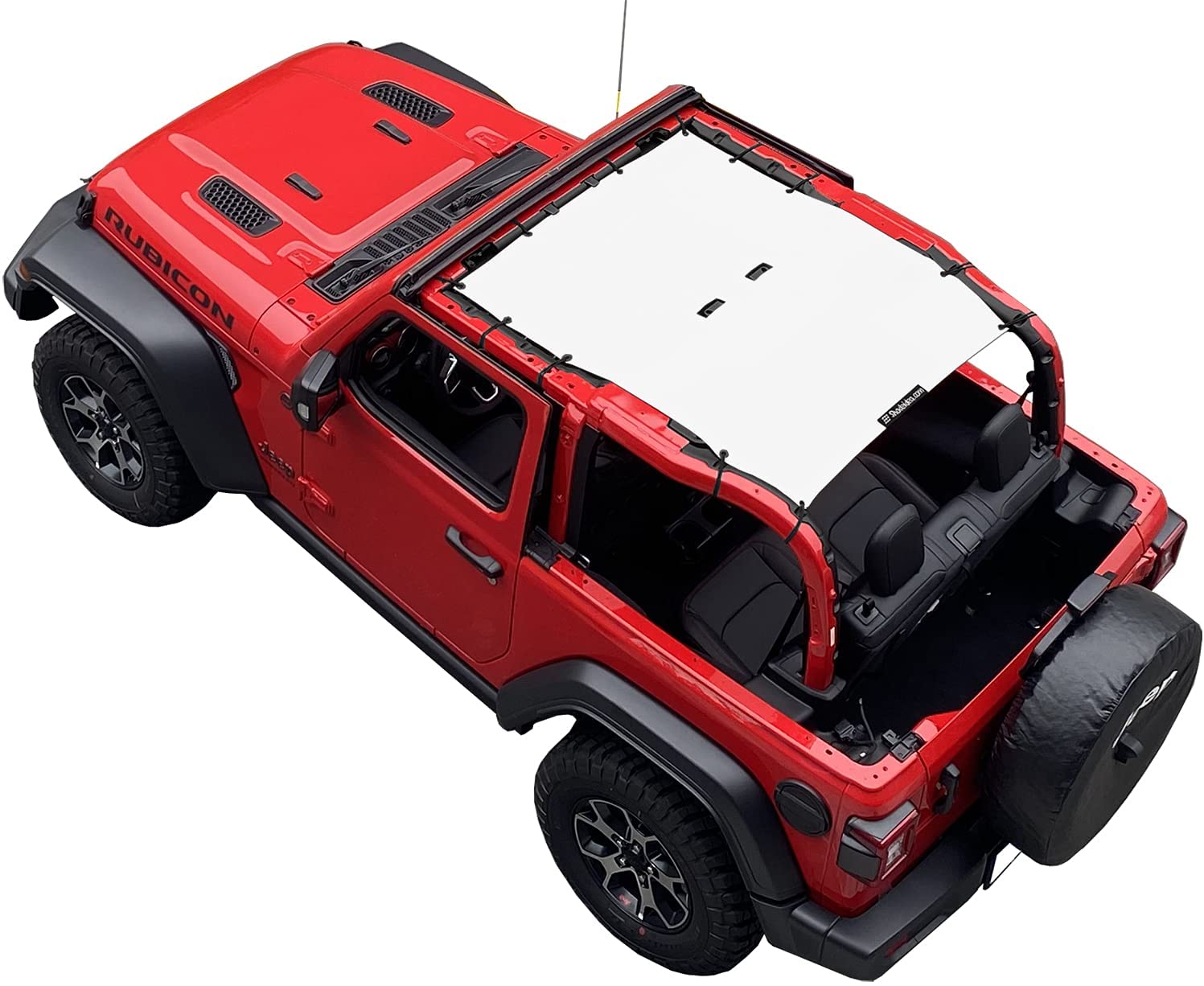 SunShade Mesh Top Cover For Jeep Wrangler JK 2-Door – UV Protection, Five Star Roof Mesh