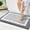 Grey and White, variant on Buganda Bathroom Rugs and Mats, Extra Soft and Absorbent Microfiber Bath Mats, Non-Slip Shaggy Bath Carpets, 16x24, Grey