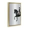 thumbnail image 4 of Stupell Industries Silver Rider Jockey Animals & Insects Painting Gold Floater Framed Canvas Art Print Wall Art, 21 x 31, 4 of 10