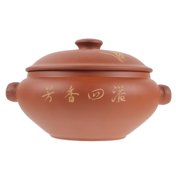 Olla de vapor de cerámica para estofado, sopa de pollo y otros alimentos.